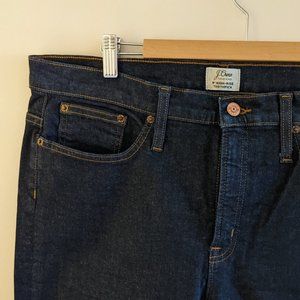 j crew 9" highrise toothpick jean